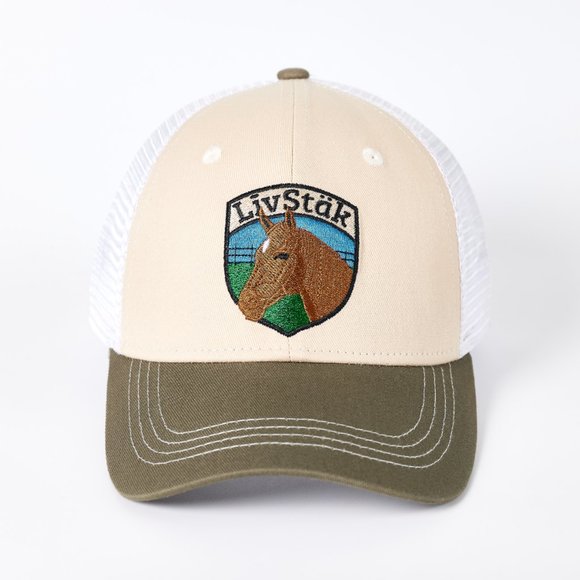 LIVSTAK TRUCKER HAT, HORSE DESIGN, ADJUSTABLE SNAPBACK, FASHION CAP, C1LVK02 - Picture 3 of 9